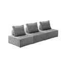 Modular Armless Sofa Linen Grey
