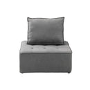 Modular Armless Sofa Linen Grey