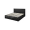 Bed Frame with Storage Space Gas Lift Black