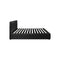 Bed Frame with Storage Space Gas Lift Black