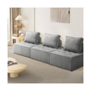 Modular Armless Sofa Linen Grey