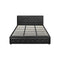 Bed Frame with Storage Space Gas Lift Black
