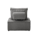 Modular Armless Sofa Linen Grey