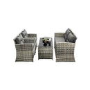 Outdoor Patio Set Wicker Table&Chairs 4 Piece