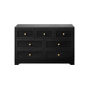 Chest of Drawers with 7 Drawers Black
