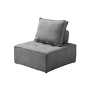 Modular Armless Sofa Linen Grey
