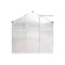 Aluminium Greenhouse Polycarbonate Panels 3.1x1.9x1.83M
