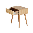 Bedside Table Wooden Rattan Furniture