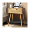 Bedside Table Wooden Rattan Furniture