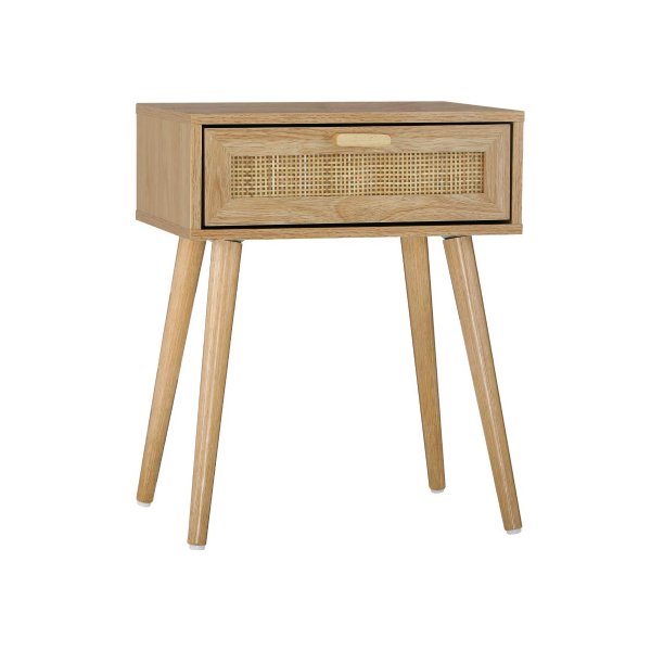 Bedside Table Wooden Rattan Furniture