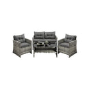 Outdoor Patio Set Wicker Table&Chairs 4 Piece