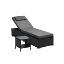 Sun Lounge with Table Outdoor Set