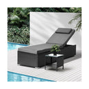 Sun Lounge with Table Outdoor Set