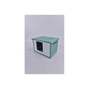 Small Plastic Pet Dog Puppy Cat House Kennel Green