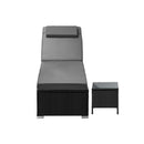 Sun Lounge with Table Outdoor Set