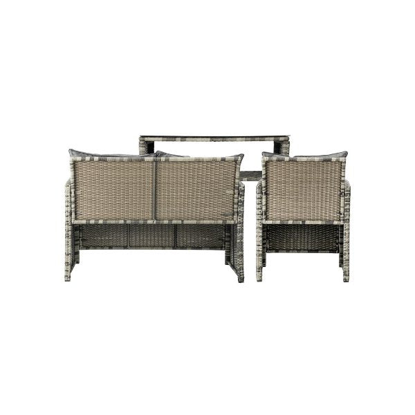 Outdoor Patio Set Wicker Table&Chairs 4 Piece