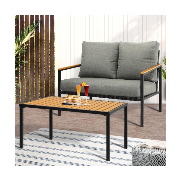 Outdoor Furniture Set Patio Chairs Table Set 2PCS