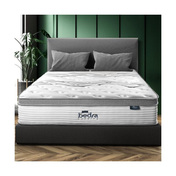 Queen Mattress Euro Top Pocket Spring 34cm 7-Zone