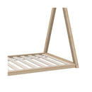 Kids Bed Frame With Single Mattress Set Teepee House Style