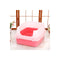 Large Deep Cat Kitty Litter Tray High Wall Pet Toilet With Scoop Pink