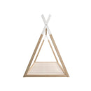 Kids Bed Frame With Single Mattress Set Teepee House Style