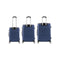 3PCS Luggage Set TSA Lock Hard Case Silver