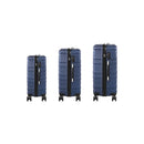 3PCS Luggage Set TSA Lock Hard Case Silver