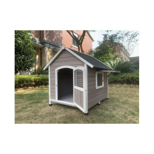 Xl Timber Pet Dog Kennel House Puppy Wooden Timber Cabin With Door