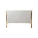 Armchair Couch Pillows 2 Seater Fabric Beige
