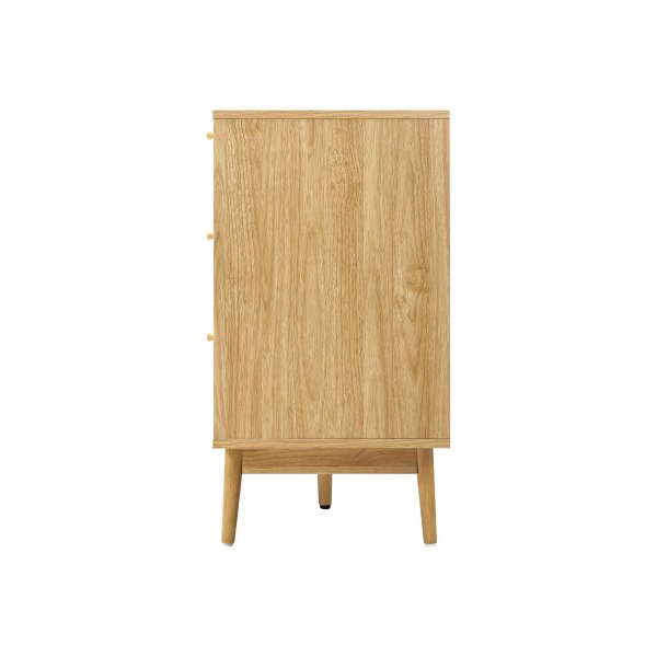 9 Chest of Drawers Rattan Lowboy Wooden