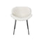 2Pcs Dining Chair Faux Sherpa Cream