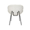 2PCS Dining Chair Sherpa White