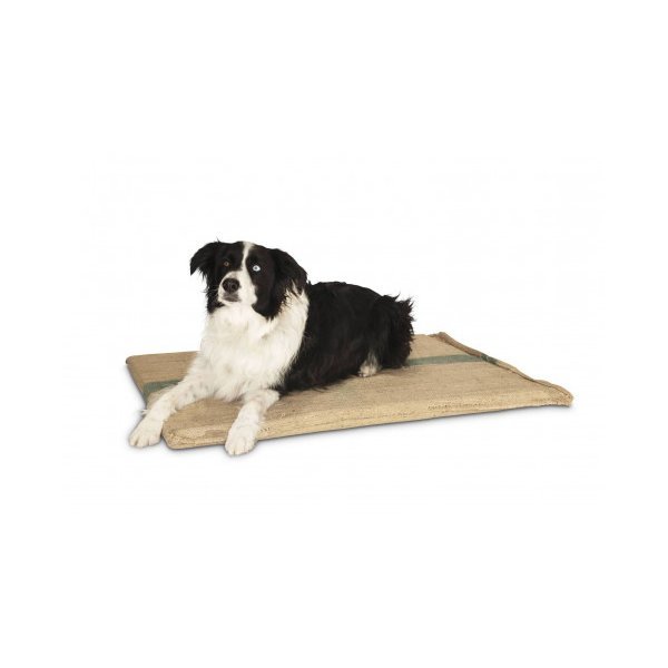 Large Hessian Pet Bed Pad House Kennel Cushion With Foam 100 X 69 Cm