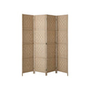 4 Panel Room Divider Privacy Screen Wood