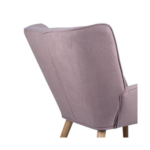 Armchair Fabric Upholstered Tub Chair Pink
