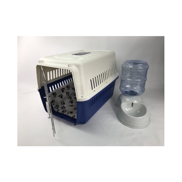 Xl Crate Pet Carrier Cage With Mat And Water Dispenser 72X53X53Cm