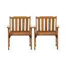 Outdoor Armchair Wooden Patio Set of 2 Chairs