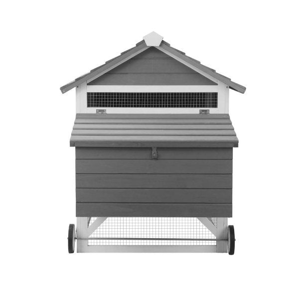 Pet Hutch wtih Wheels Wooden 225 x 80 x 105cm