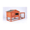 Rabbit Hutch Metal Run Wooden Cage Guinea Pig Cage House