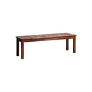 150cm Garden Bench Wooden Slatted Seat