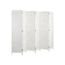 6 Panel Room Divider Privacy Screen White