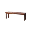 150cm Garden Bench Wooden Slatted Seat