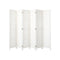6 Panel Room Divider Privacy Screen White