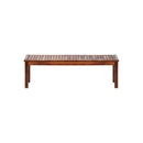 150cm Garden Bench Wooden Slatted Seat