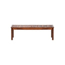 150cm Garden Bench Wooden Slatted Seat