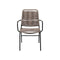 2X Outdoor Dining Chairs with Rope Grey