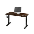 Standing Desk Adjustable Motorised 140cm Black&Walnut