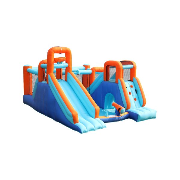 Inflatable Water Slide Castle with 12 Play Zones