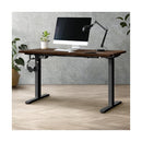 Standing Desk Adjustable Motorised 140cm Black&Walnut
