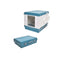 Xl Portable Cat Litter Box Tray Foldable With Handle And Scoop Blue